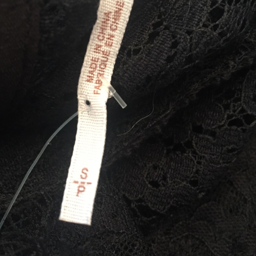 Free People S Intimately BNWT black lace tunic top - Picture 8 of 8